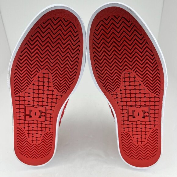 DC Mens Manual S Evan ADYS300629 Red Canvas Skate Inspired Size 8 Sneakers - Picture 9 of 12